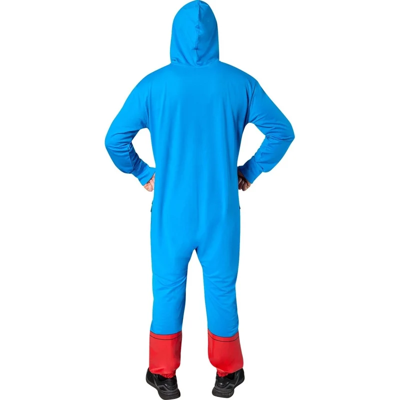 Superman Classic Costume for Adults, Comfy Onesie, DC Comics