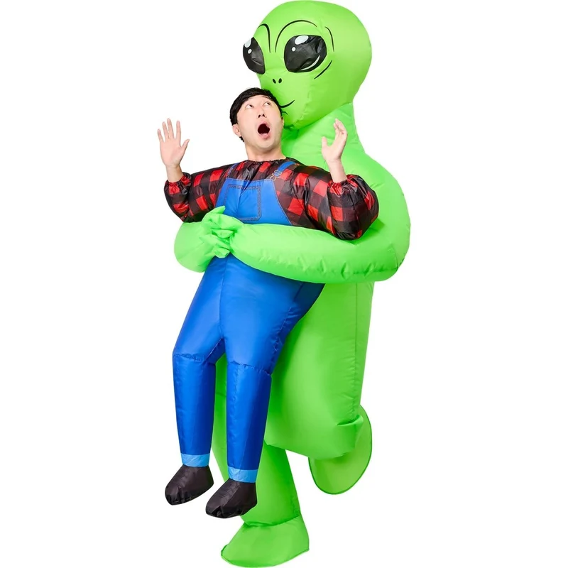 Alien Abduction Inflatable Costume with Mask for Adults