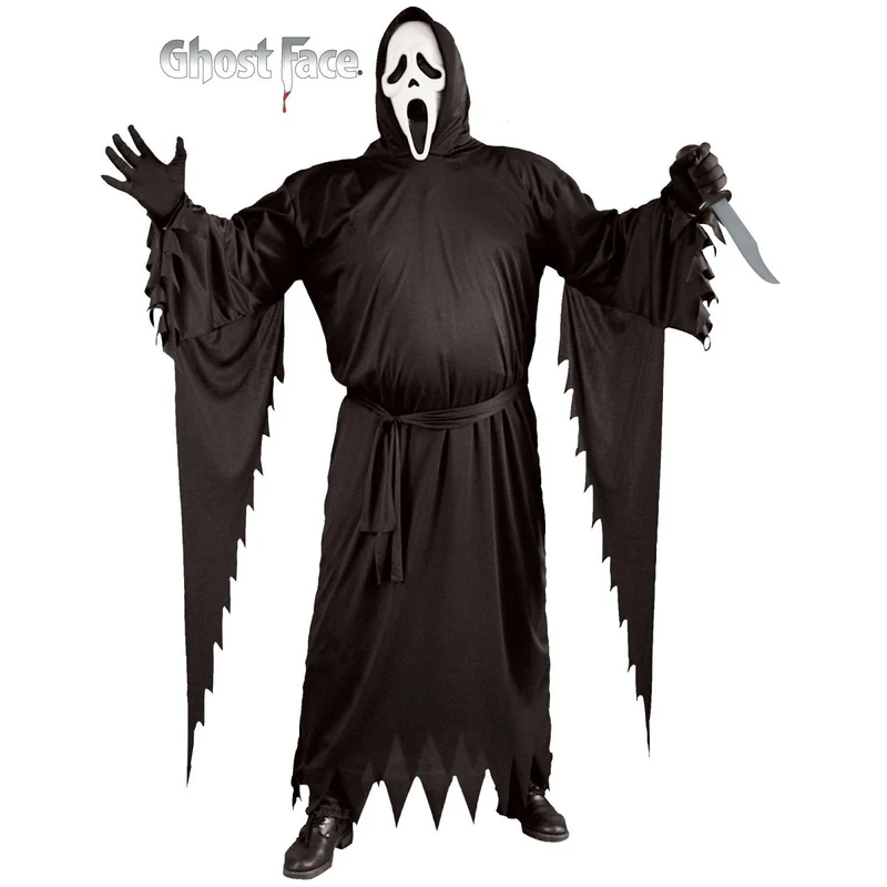 Scream Ghost Face Plus Size Costume for Adults