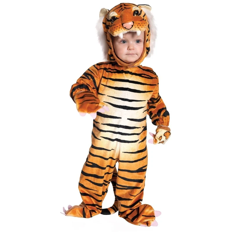 Brown Tiger Costume for Toddlers, Jumpsuit