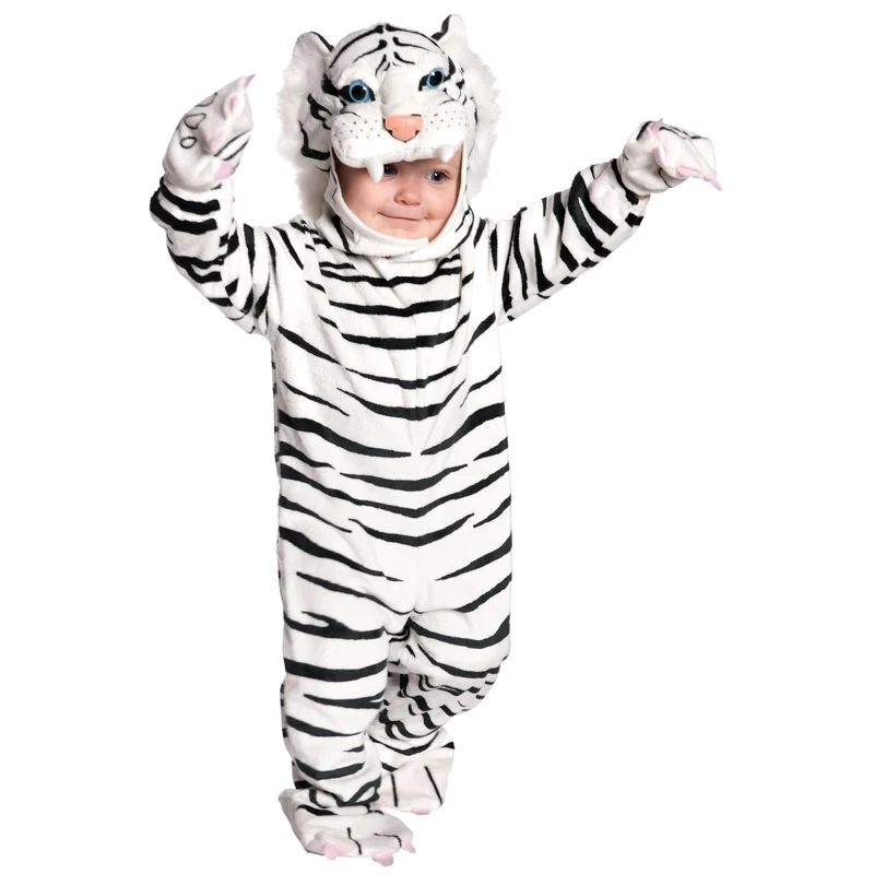White Tiger Costume for Toddlers, Jumpsuit