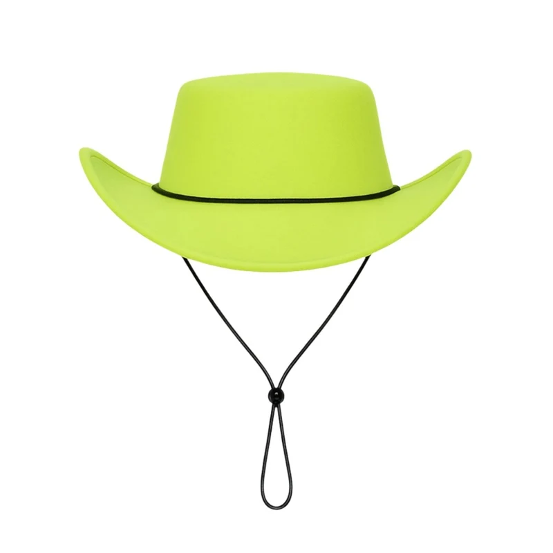 Neon Green Cowboy Hat for Adults