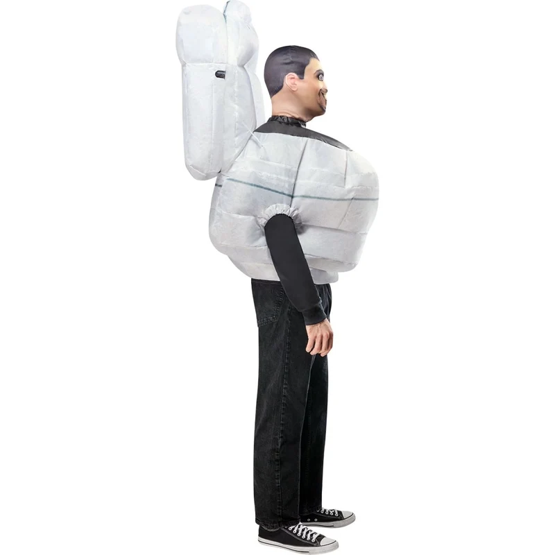 Skibidi Toilet Inflatable Costume with Mask for Adults