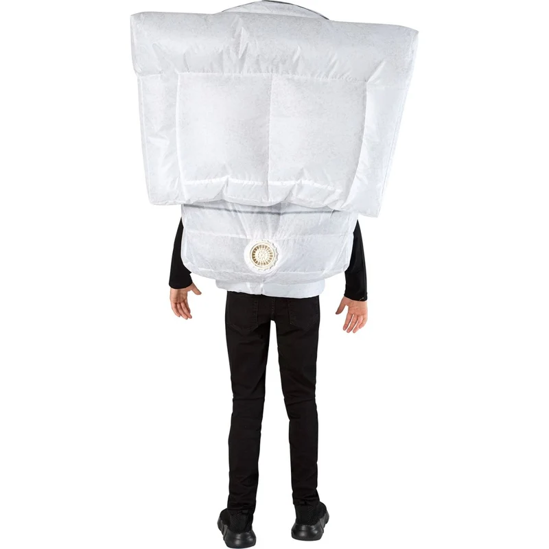 Skibidi Toilet Inflatable Costume with Mask for Kids