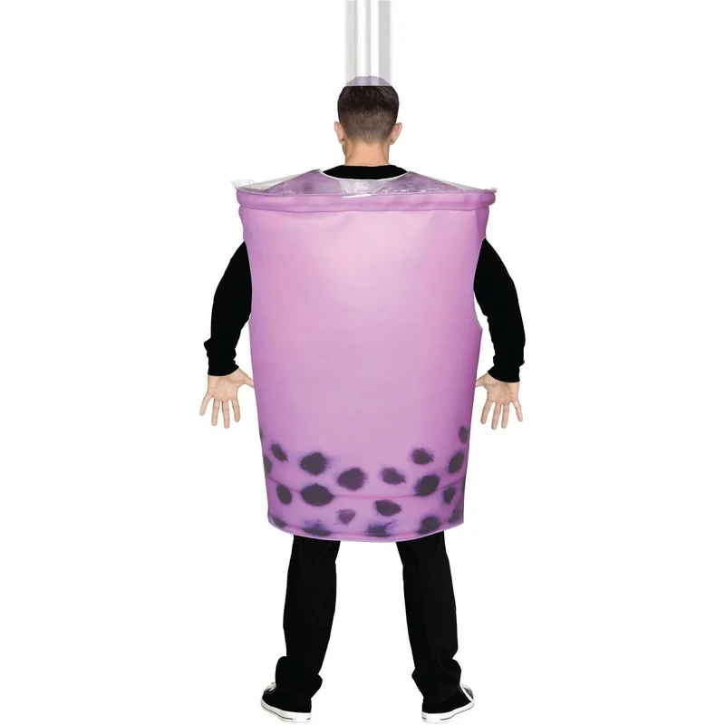 Purple Bubble Tea Costume for Adults, Tunic and Headband