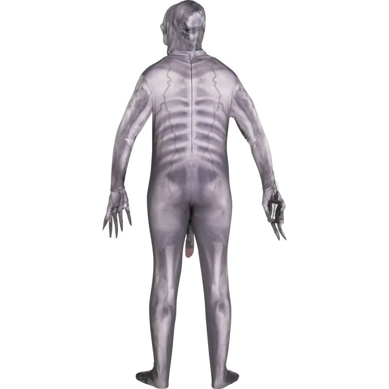Alien Prober Costume for Adults, Jumpsuit with Mask