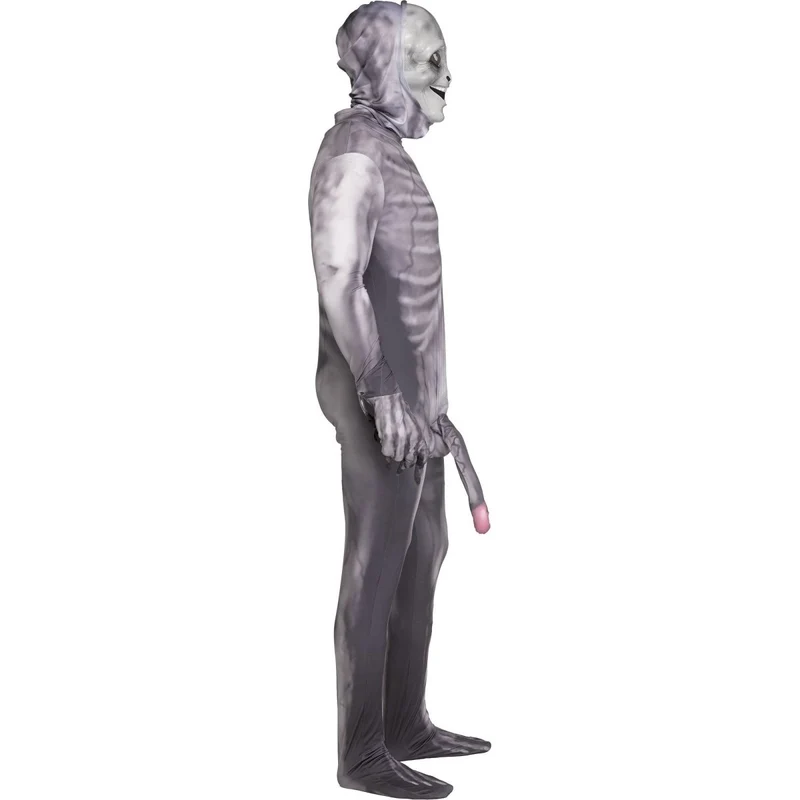 Alien Prober Costume for Adults, Jumpsuit with Mask