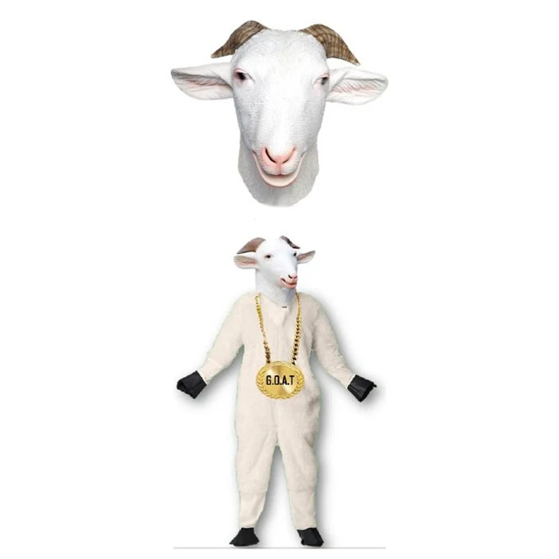 G.O.A.T Costume for Adults, Jumpsuit and Mask