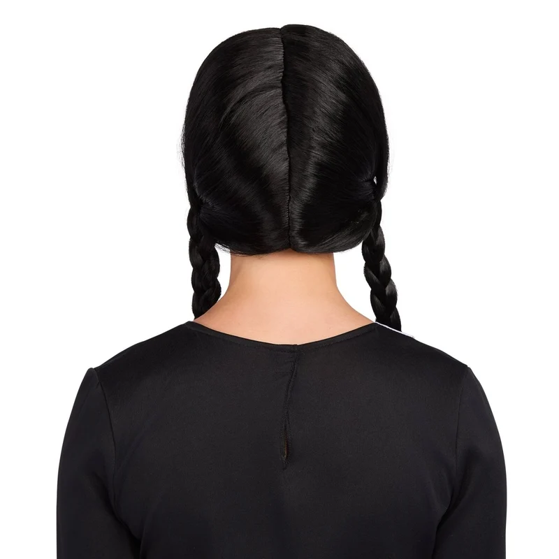 Jenna's Black Braided Wig for Adults