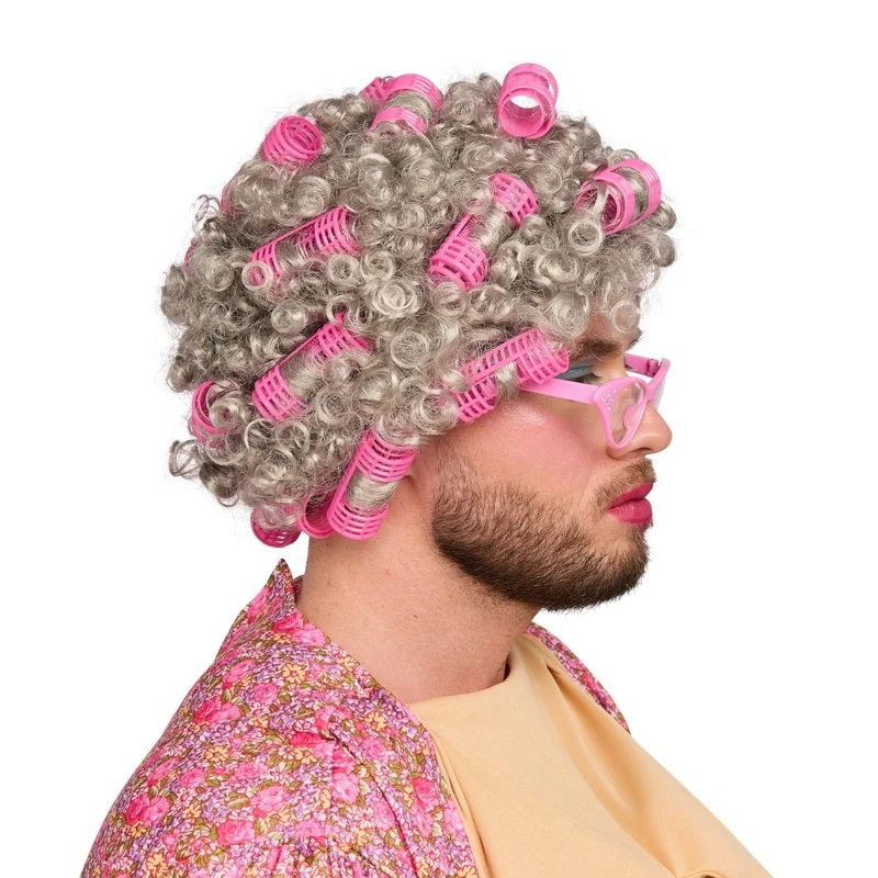 Grey Granny Wig for Adults