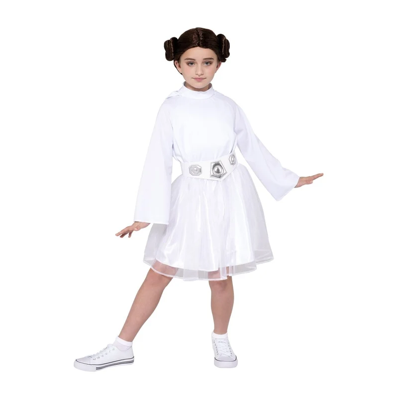 Princess Leia Costume for Kids, Star Wars, White Hooded Dress