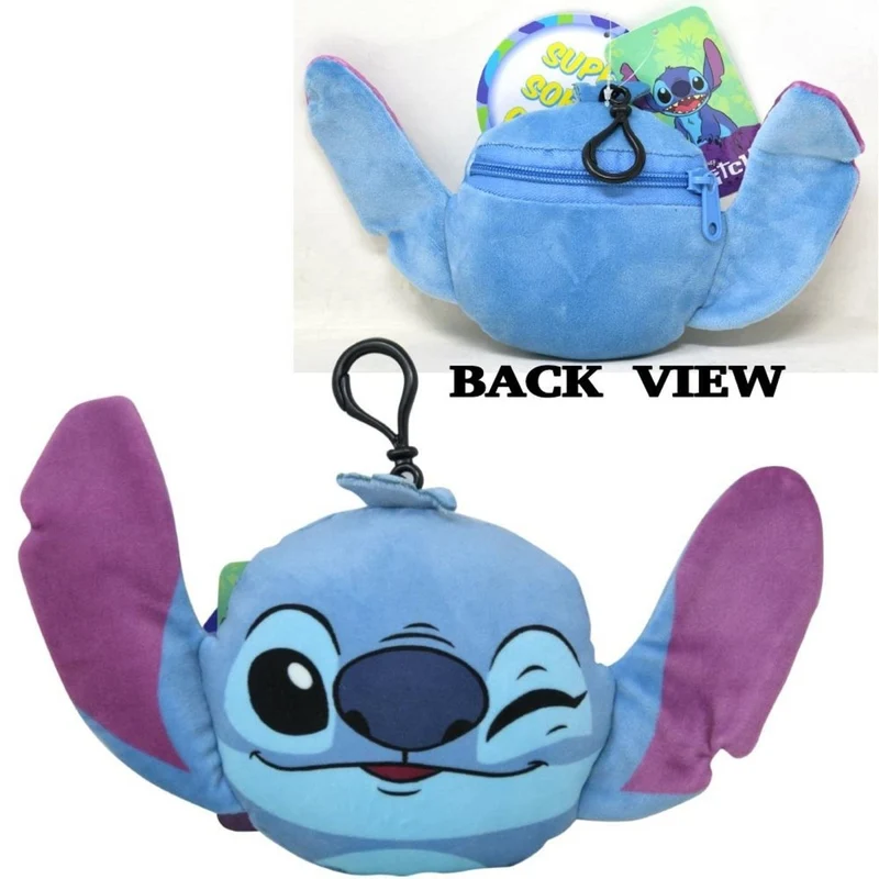 Stitch Plush Pouch, Disney, 6 Inches, 1 Count