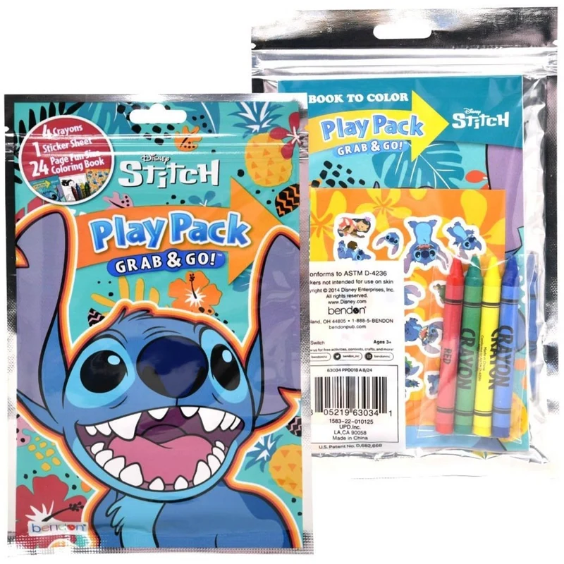 Stitch Grab n Go Play Pack, Disney, 1 Count