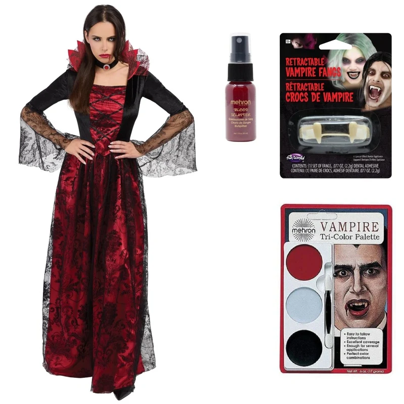 Classic Vampress Costume Kit for Adults