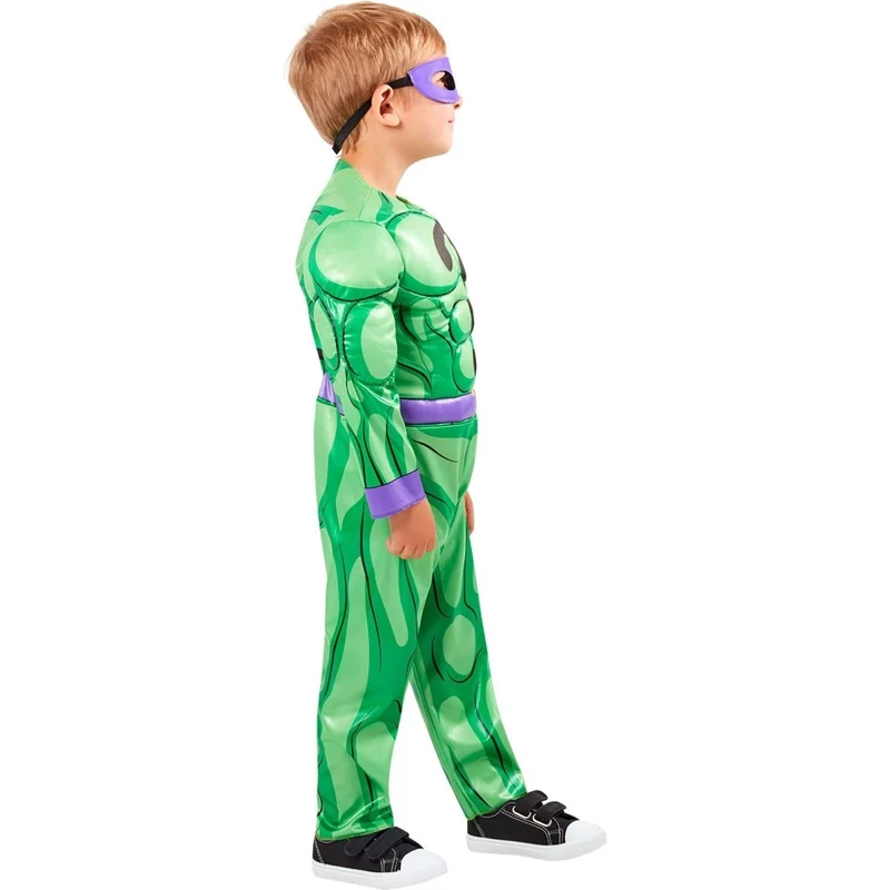Riddler Costume for Toddlers, Jumpsuit and Eye Mask