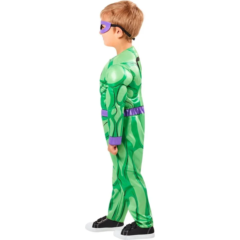 Riddler Costume for Toddlers, Jumpsuit and Eye Mask