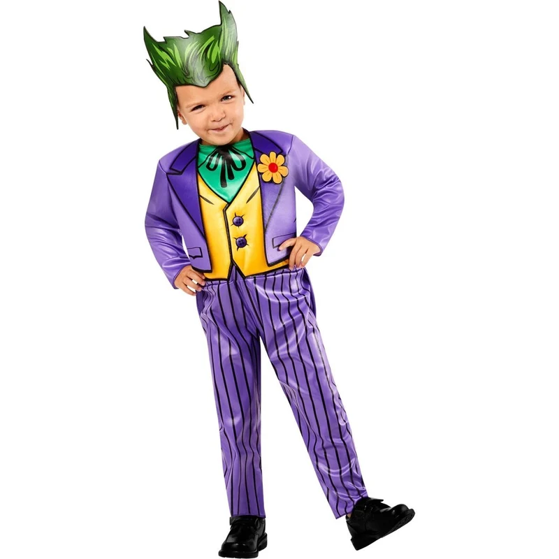 Joker Costume for Toddlers, Jumpsuit and Headpiece