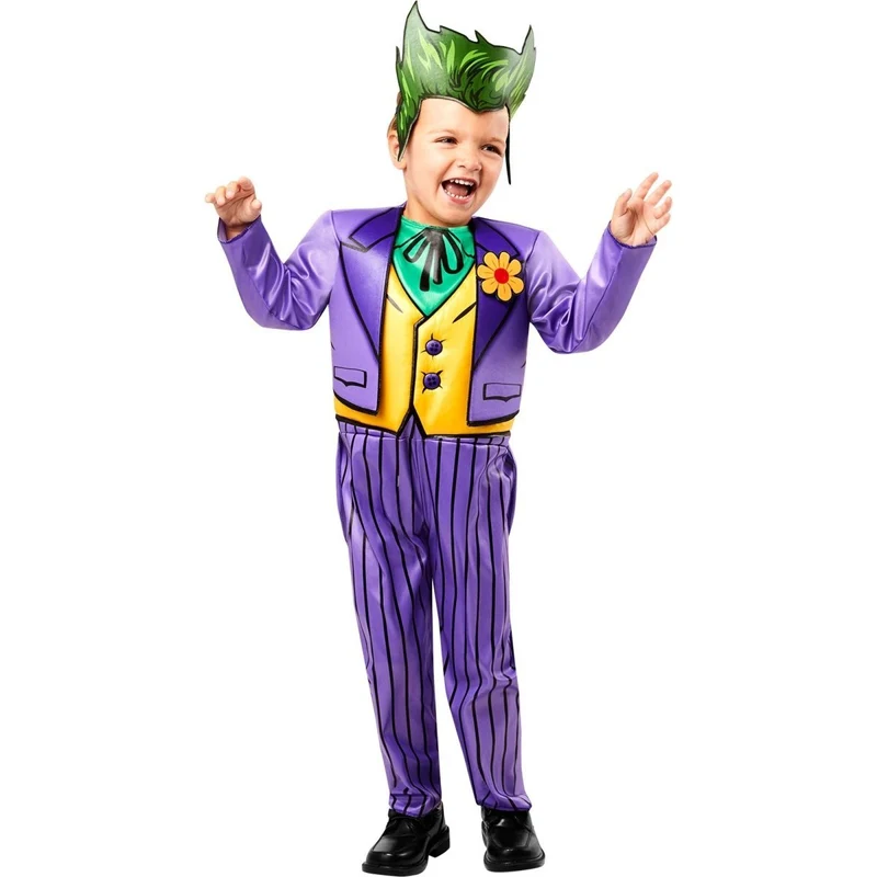 Joker Costume for Toddlers, Jumpsuit and Headpiece