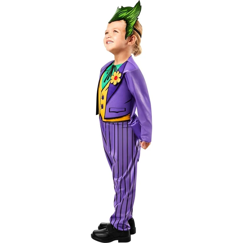 Joker Costume for Toddlers, Jumpsuit and Headpiece