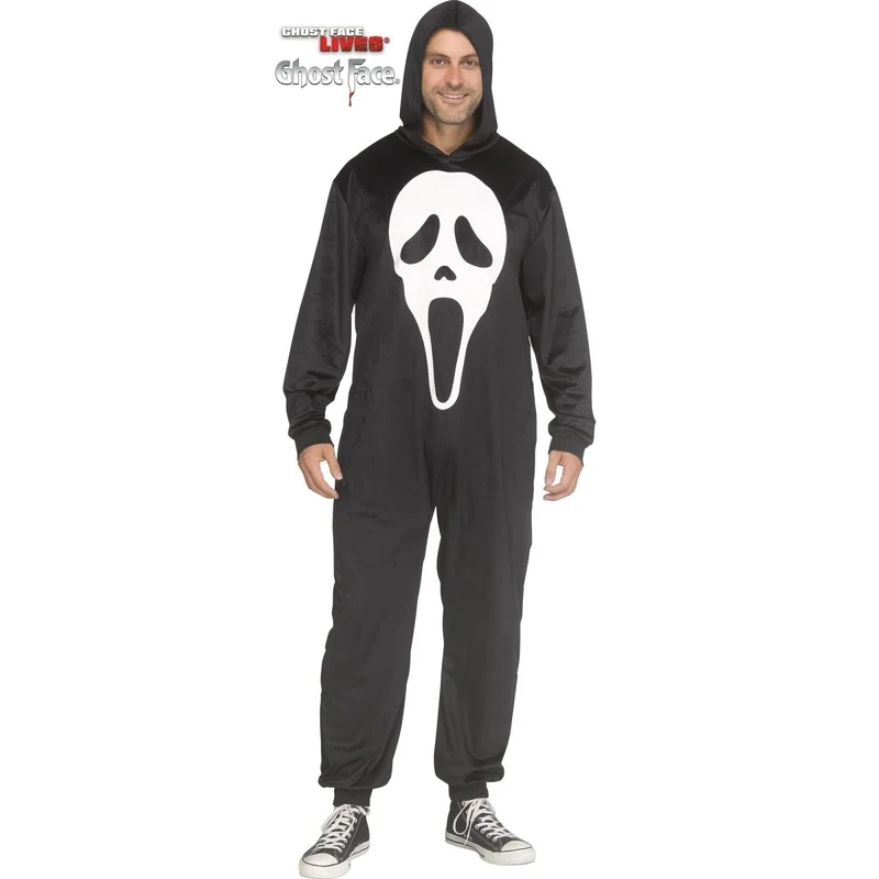Ghost Face Jumpsuit Costume for Adults