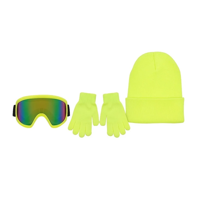Neon Yellow Winter Festival Set for Adults