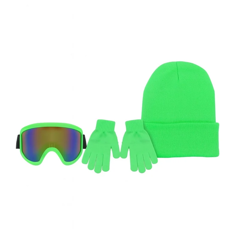 Neon Lime Green Winter Festival Set for Adults