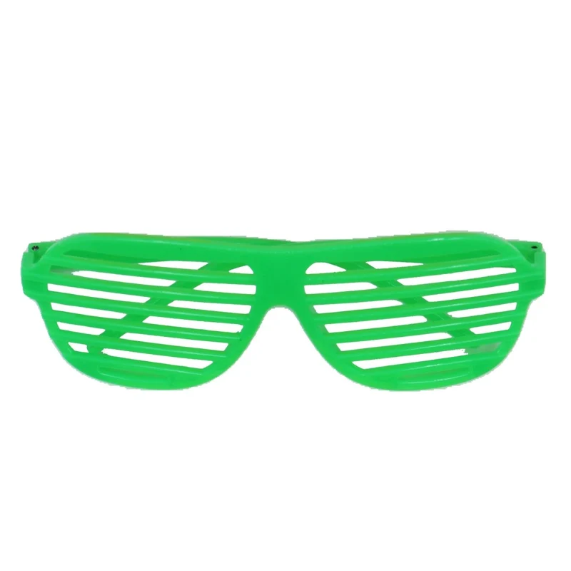Neon Lime Green Plastic Glasses for Adults