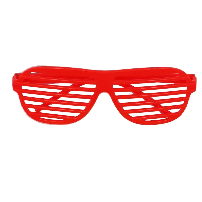 Neon Orange Plastic Glasses for Adults