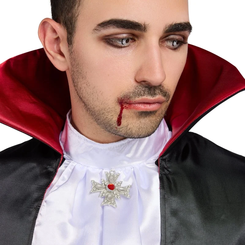 Classic Vampire Costume for Adults, Vest, Tie and Cape