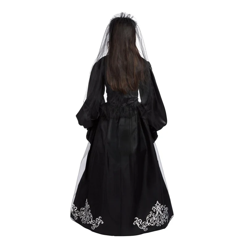 Princess Skeleton Costume for Adults, Black Dress