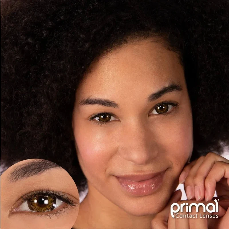 PRIMAL® Temptress Chestnut - Brown Coloured Contact Lenses, 3 Month Usage