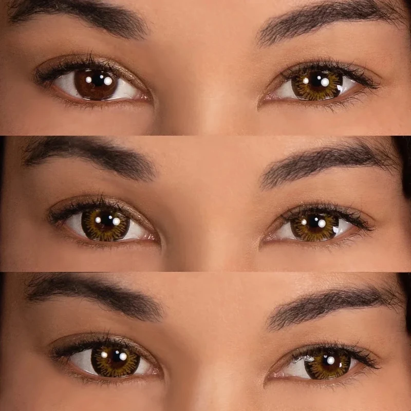 PRIMAL® Temptress Chestnut - Brown Coloured Contact Lenses, 3 Month Usage