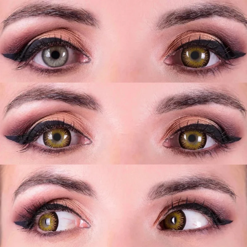 PRIMAL® Temptress Chestnut - Brown Coloured Contact Lenses, 3 Month Usage