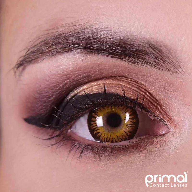 PRIMAL® Temptress Chestnut - Brown Coloured Contact Lenses, 3 Month Usage