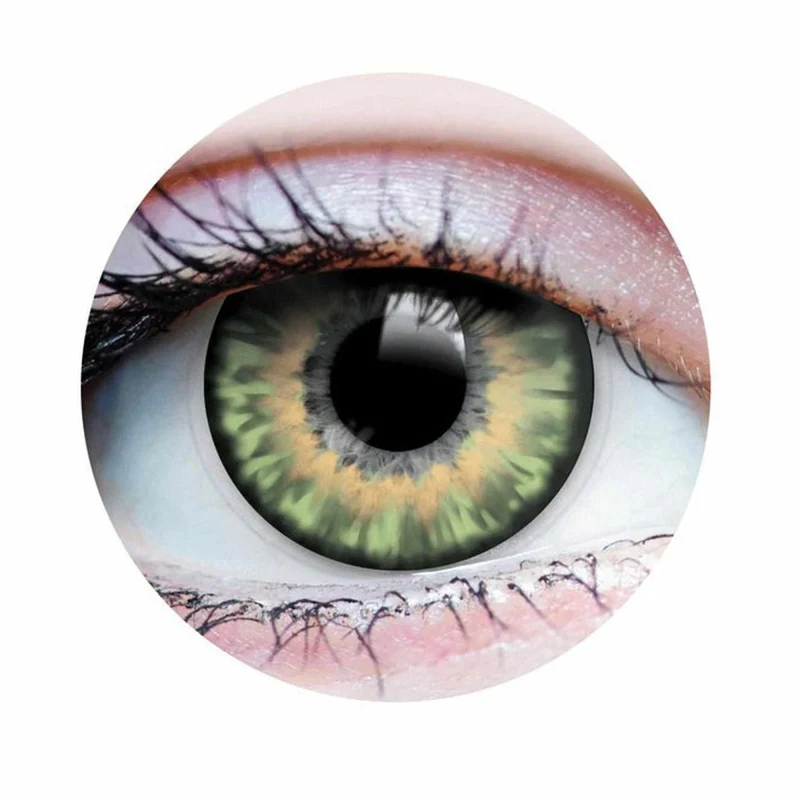 PRIMAL® Sunrise Jade - Green Coloured Contact Lenses, 3 Month Usage