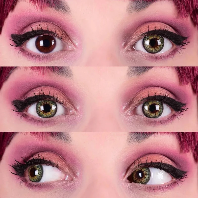 PRIMAL® Sunrise Jade - Green Coloured Contact Lenses, 3 Month Usage