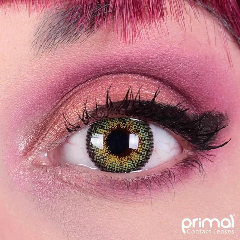 PRIMAL® Sunrise Jade - Green Coloured Contact Lenses, 3 Month Usage