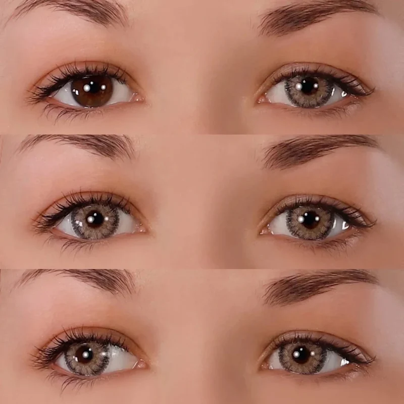PRIMAL® Crystal Hazel - Frosted Hazel Coloured Contact Lenses, 3 Month Usage