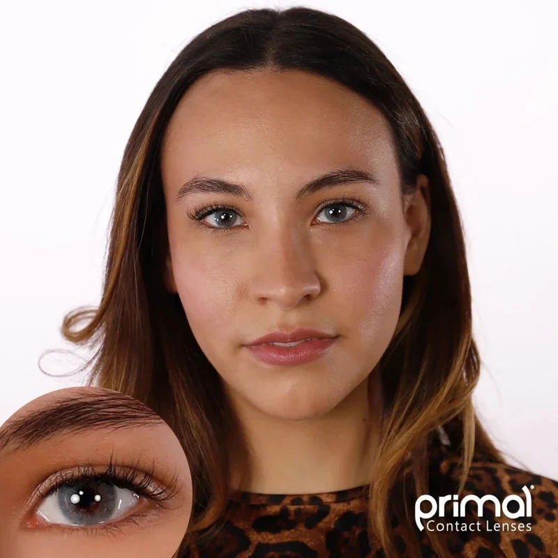 PRIMAL® Pure Ocean - Blue Colored Contact Lenses, 3 Month Usage