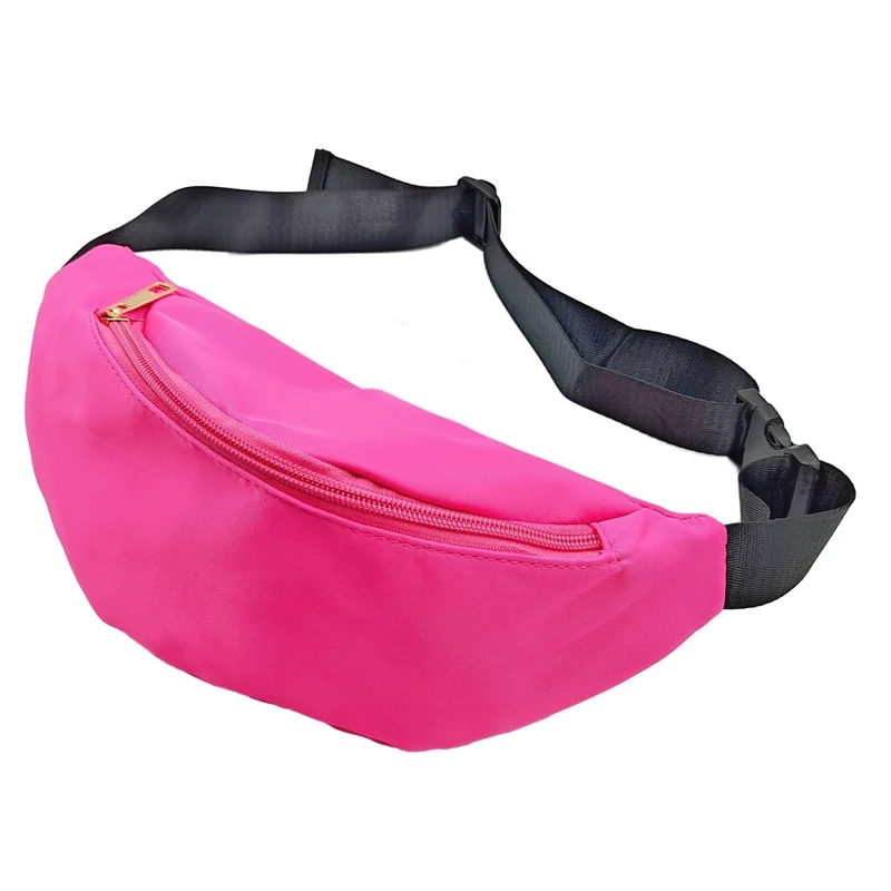 80s Pink Neon Fanny Pack for Adults