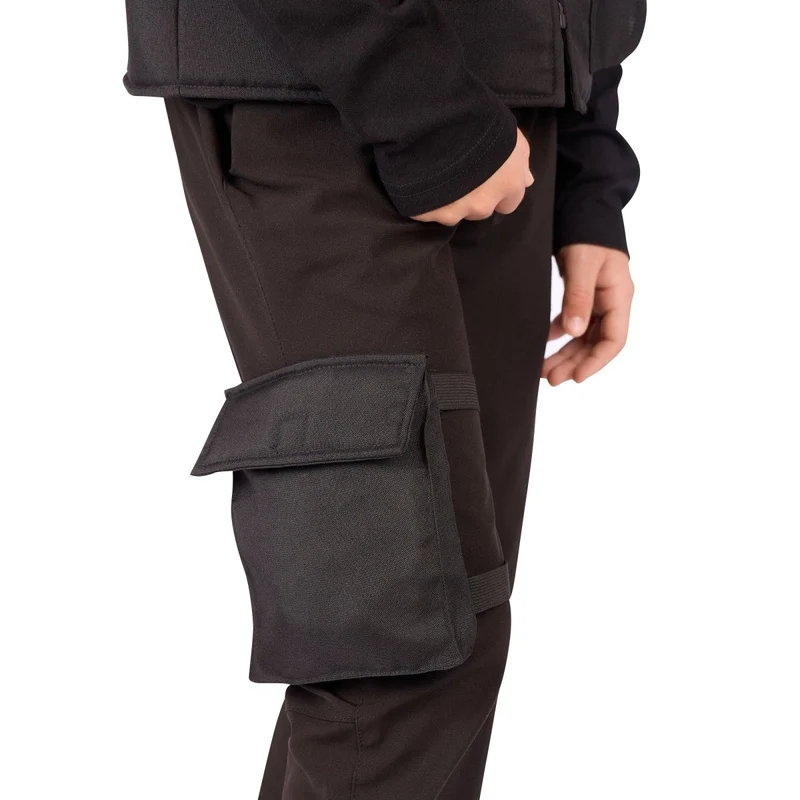 Swat Costume for Kids, Black Vest, Cap and Leg Pouch