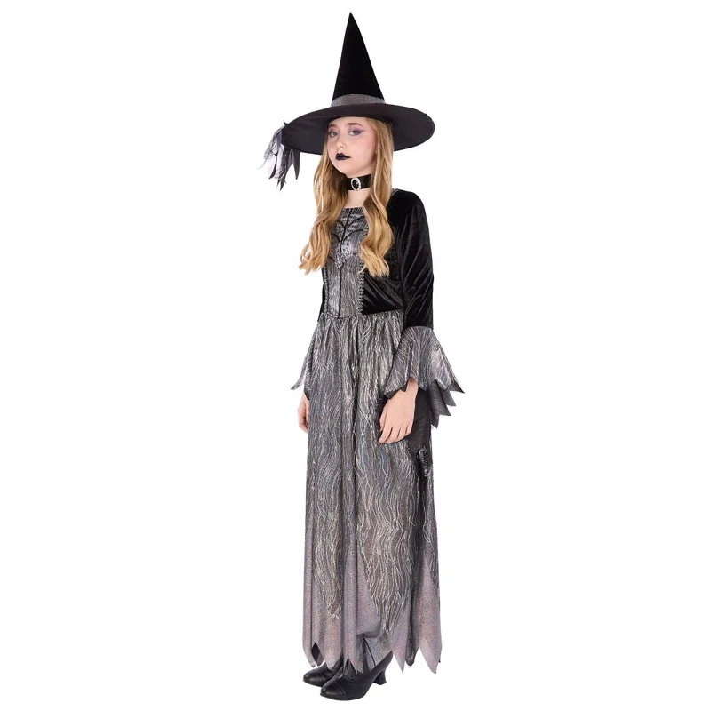 Silver Witch Costume for Kids, Silver Dress