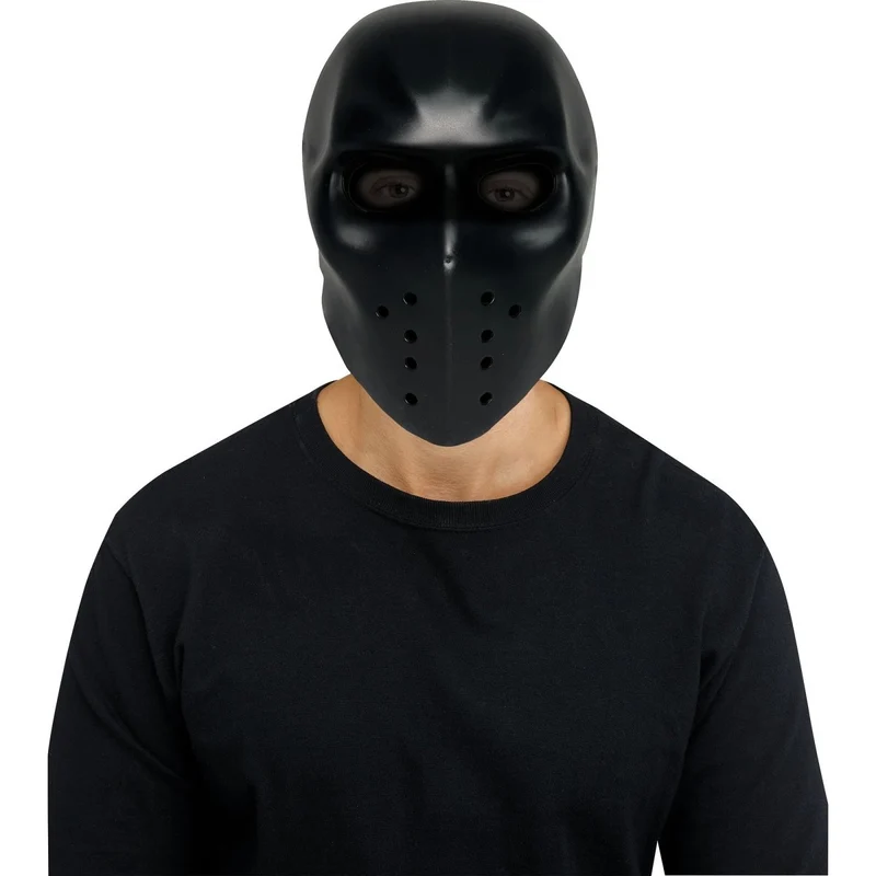 Black Hockey Punisher Mask for Adults