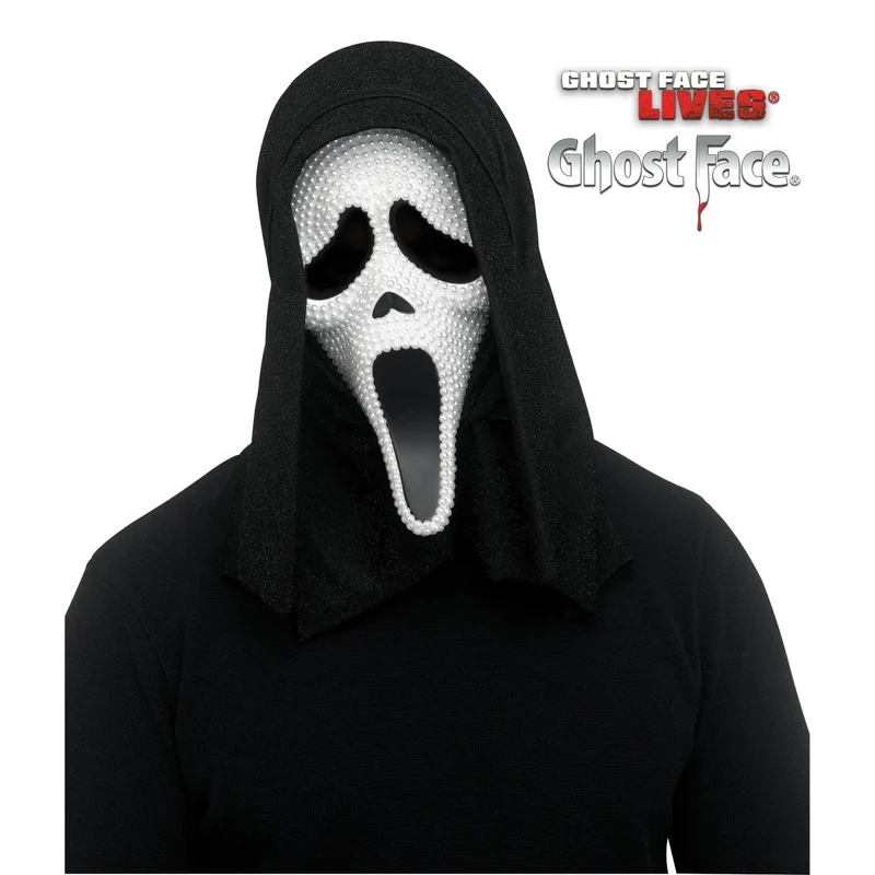 Ghost Face Pearl Mask for Adults, Scream