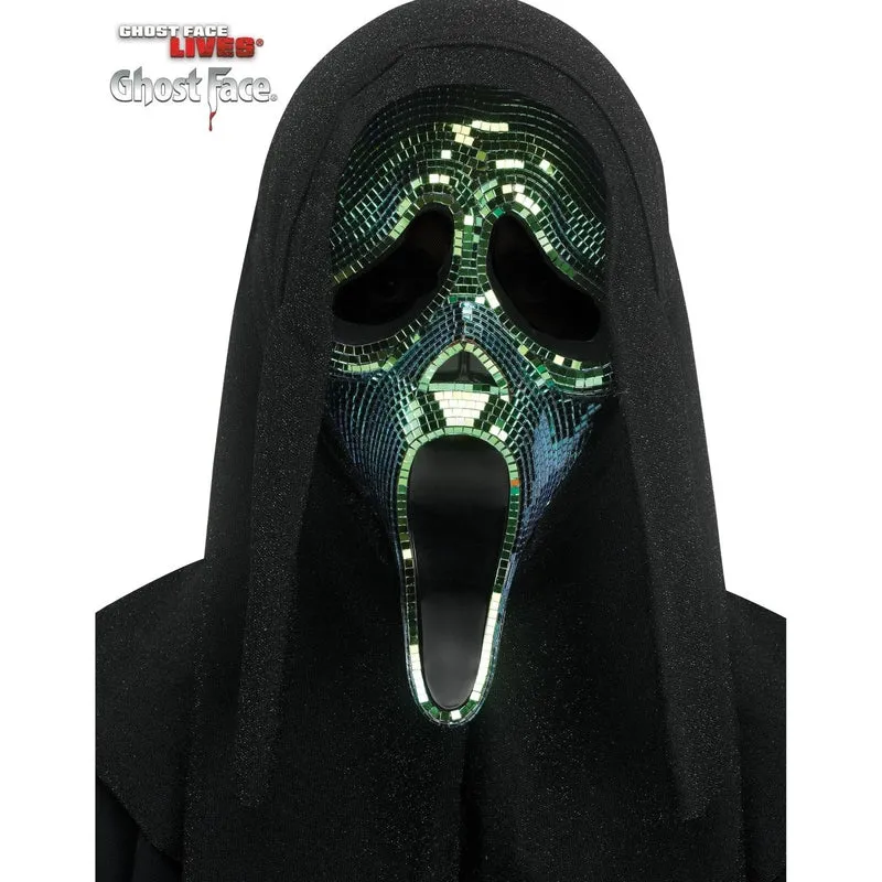 Ghost Face Oil Slick Disco Mask for Adults, Scream