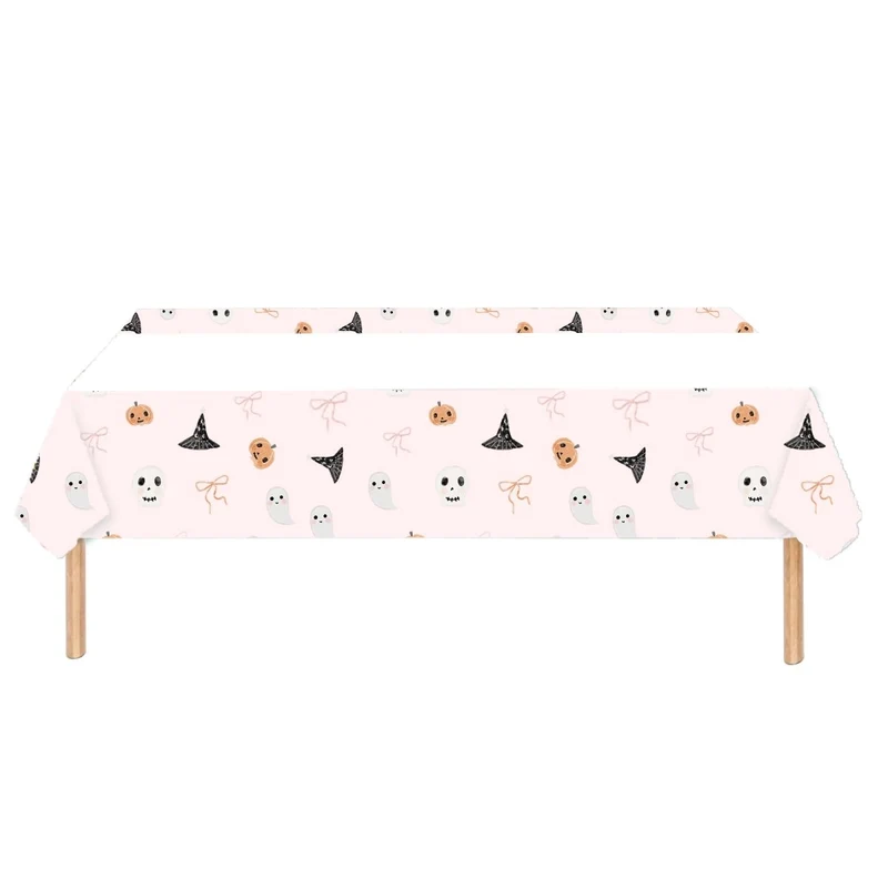Frightfully Adorable Rectangular Paper Table Cover, 47 x 70 Inches, 1 Count