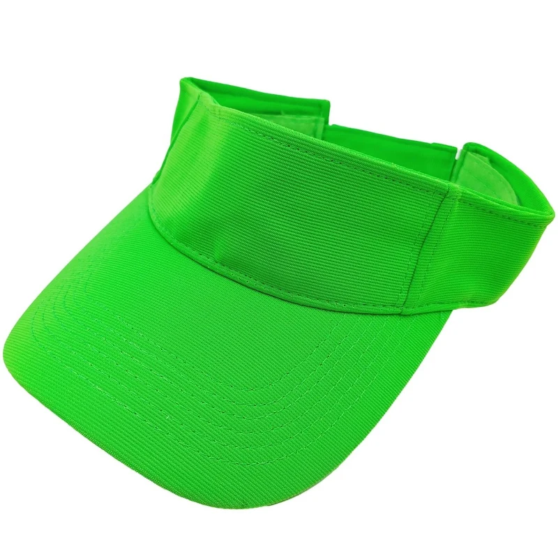 Neon Green Visor Cap for Adults