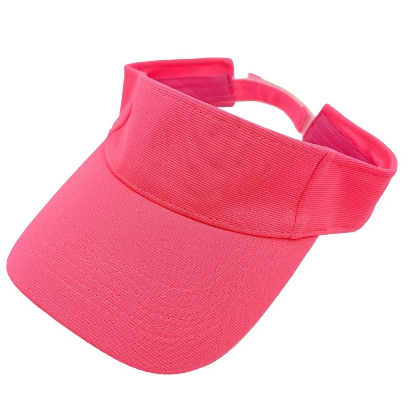 Neon Pink Visor Cap for Adults