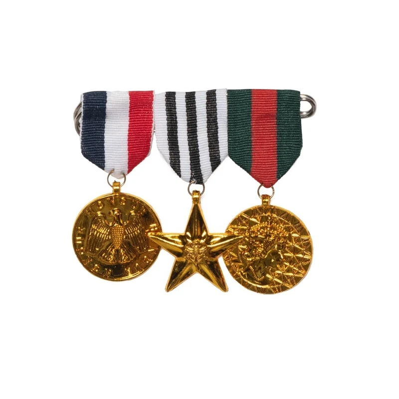 Combat hero medals, 3 count