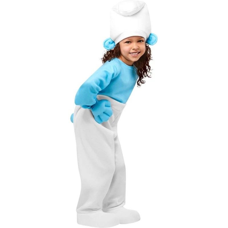 Smurf Costume for Toddlers, Jumpsuit and Hat